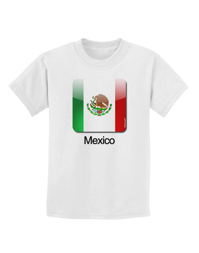 Mexican Flag App Icon - Text Childrens T-Shirt by TooLoud
