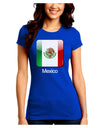 Mexican Flag App Icon - Text Juniors Crew Dark T-Shirt by TooLoud-T-Shirts Juniors Tops-TooLoud-Royal-Blue-Juniors Fitted Small-Davson Sales