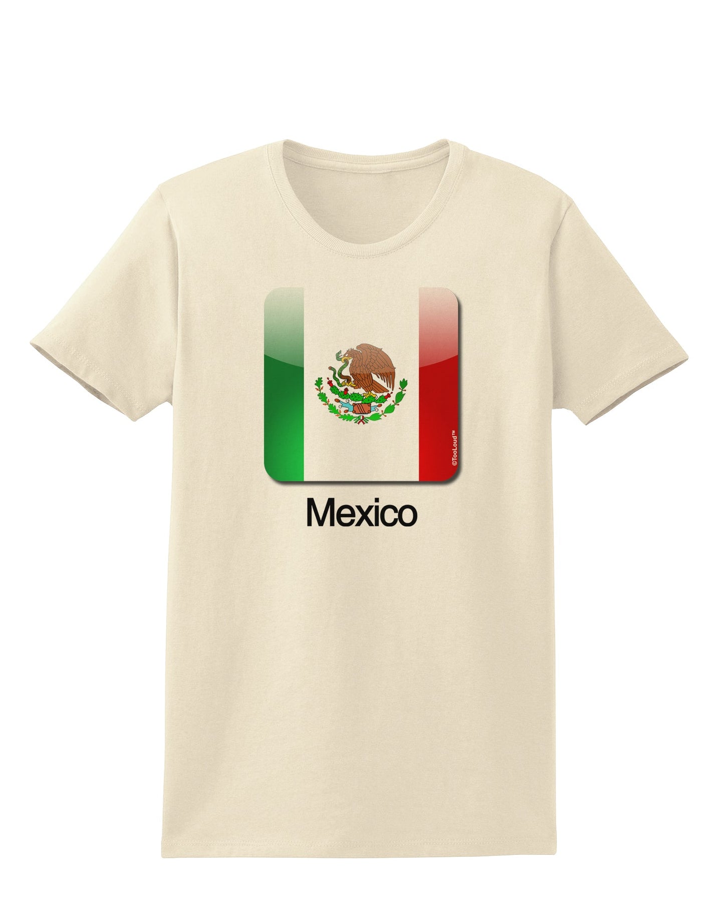 Mexican Flag App Icon - Text Womens T-Shirt by TooLoud-Womens T-Shirt-TooLoud-Natural-X-Small-Davson Sales