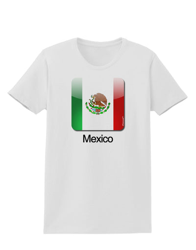 Mexican Flag App Icon - Text Womens T-Shirt by TooLoud-Womens T-Shirt-TooLoud-White-X-Small-Davson Sales