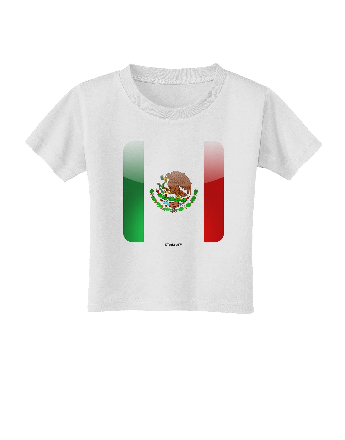 Mexican Flag App Icon Toddler T-Shirt by TooLoud-Toddler T-Shirt-TooLoud-White-2T-Davson Sales
