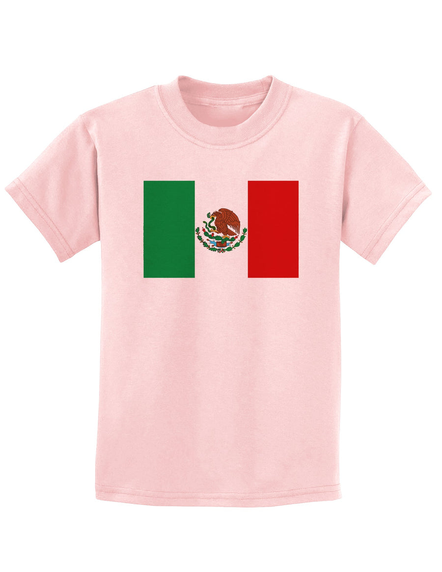 Mexican Flag Childrens T-Shirt-Childrens T-Shirt-TooLoud-White-X-Small-Davson Sales