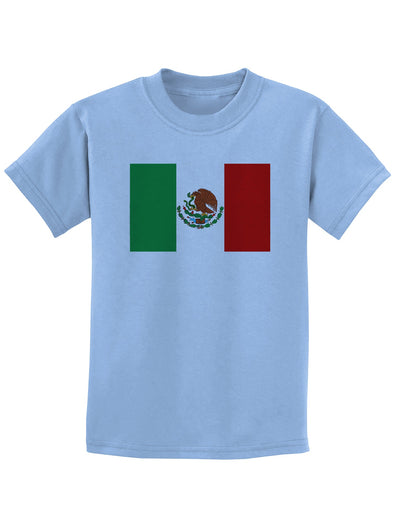 Mexican Flag Childrens T-Shirt-Childrens T-Shirt-TooLoud-Light-Blue-X-Small-Davson Sales