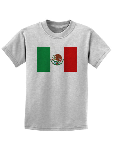 Mexican Flag Childrens T-Shirt-Childrens T-Shirt-TooLoud-AshGray-X-Small-Davson Sales