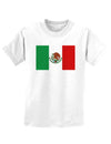 Mexican Flag Childrens T-Shirt-Childrens T-Shirt-TooLoud-White-X-Small-Davson Sales