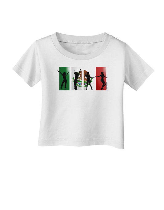 Mexican Flag - Dancing Silhouettes Infant T-Shirt by TooLoud-Infant T-Shirt-TooLoud-White-06-Months-Davson Sales