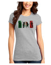 Mexican Flag - Dancing Silhouettes Juniors T-Shirt by TooLoud-Womens Juniors T-Shirt-TooLoud-Ash-Gray-Juniors Fitted X-Small-Davson Sales