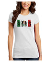 Mexican Flag - Dancing Silhouettes Juniors T-Shirt by TooLoud-Womens Juniors T-Shirt-TooLoud-White-Juniors Fitted X-Small-Davson Sales