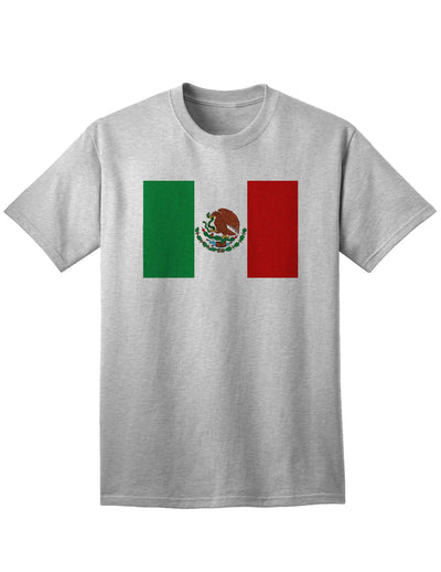 Mexican Flag Embroidered Adult T-Shirt: Show Your Patriotism with Style-Mens T-shirts-TooLoud-AshGray-Small-Davson Sales