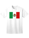 Mexican Flag Embroidered Adult T-Shirt: Show Your Patriotism with Style-Mens T-shirts-TooLoud-White-Small-Davson Sales