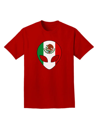 Mexican Flag Extraterrestrial Adult Dark T-Shirt-Mens T-Shirt-TooLoud-Red-Small-Davson Sales