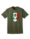 Mexican Flag Extraterrestrial Adult Dark T-Shirt-Mens T-Shirt-TooLoud-Military-Green-Small-Davson Sales