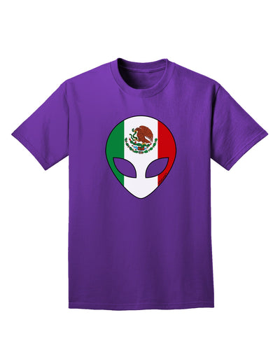 Mexican Flag Extraterrestrial Adult Dark T-Shirt-Mens T-Shirt-TooLoud-Purple-Small-Davson Sales