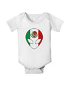 Mexican Flag Extraterrestrial Baby Romper Bodysuit-Baby Romper-TooLoud-White-06-Months-Davson Sales