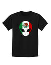 Mexican Flag Extraterrestrial Childrens Dark T-Shirt-Childrens T-Shirt-TooLoud-Black-X-Small-Davson Sales