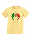 Mexican Flag Extraterrestrial Childrens T-Shirt-Childrens T-Shirt-TooLoud-Daffodil-Yellow-X-Small-Davson Sales