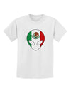 Mexican Flag Extraterrestrial Childrens T-Shirt-Childrens T-Shirt-TooLoud-White-X-Small-Davson Sales