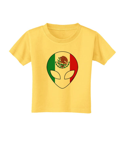 Mexican Flag Extraterrestrial Toddler T-Shirt-Toddler T-Shirt-TooLoud-Yellow-2T-Davson Sales