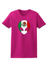 Mexican Flag Extraterrestrial Womens Dark T-Shirt-TooLoud-Hot-Pink-Small-Davson Sales