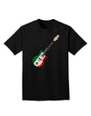 Mexican Flag Guitar Design Adult Dark T-Shirt by TooLoud-Mens T-Shirt-TooLoud-Black-Small-Davson Sales