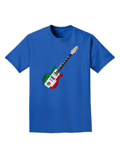 Mexican Flag Guitar Design Adult Dark T-Shirt by TooLoud-Mens T-Shirt-TooLoud-Royal-Blue-Small-Davson Sales