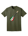 Mexican Flag Guitar Design Adult Dark T-Shirt by TooLoud-Mens T-Shirt-TooLoud-Military-Green-Small-Davson Sales