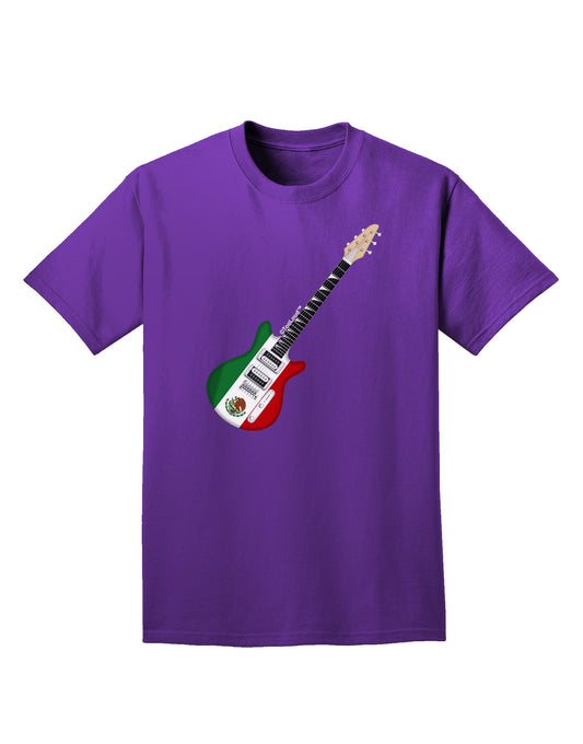 Mexican Flag Guitar Design Adult Dark T-Shirt by TooLoud-Mens T-Shirt-TooLoud-Purple-Small-Davson Sales