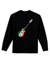 Mexican Flag Guitar Design Adult Long Sleeve Dark T-Shirt by TooLoud-TooLoud-Black-Small-Davson Sales