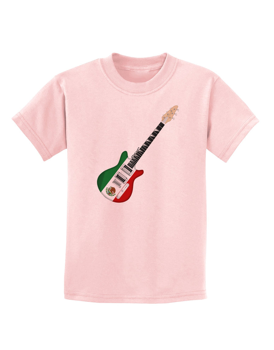 Mexican Flag Guitar Design Childrens T-Shirt by TooLoud-Childrens T-Shirt-TooLoud-White-X-Small-Davson Sales