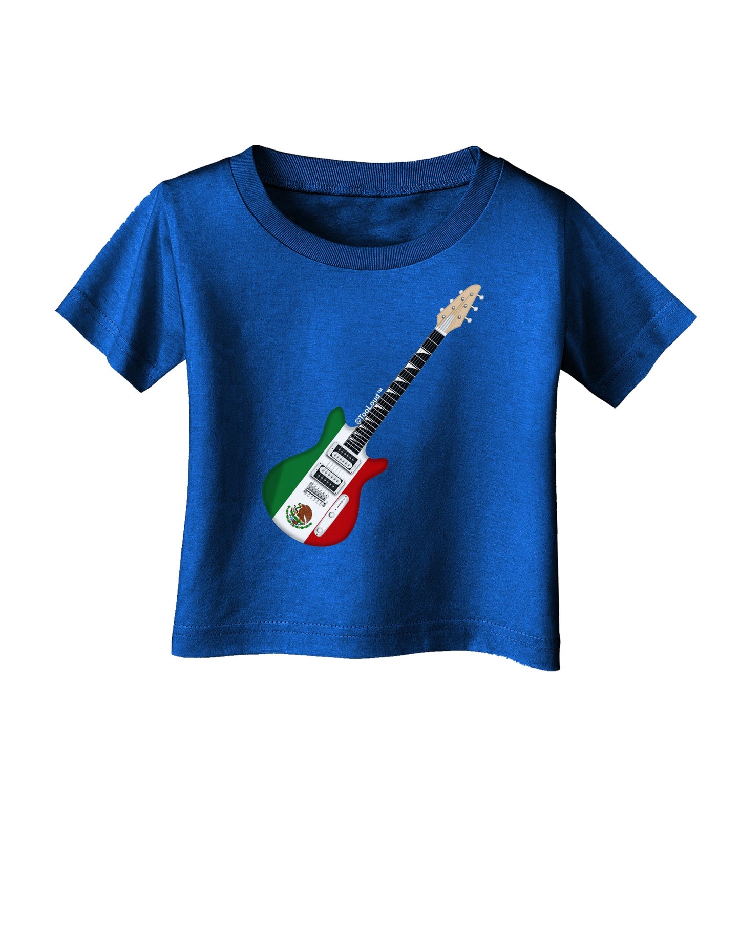 Mexican Flag Guitar Design Infant T-Shirt Dark by TooLoud-Infant T-Shirt-TooLoud-Royal-Blue-06-Months-Davson Sales
