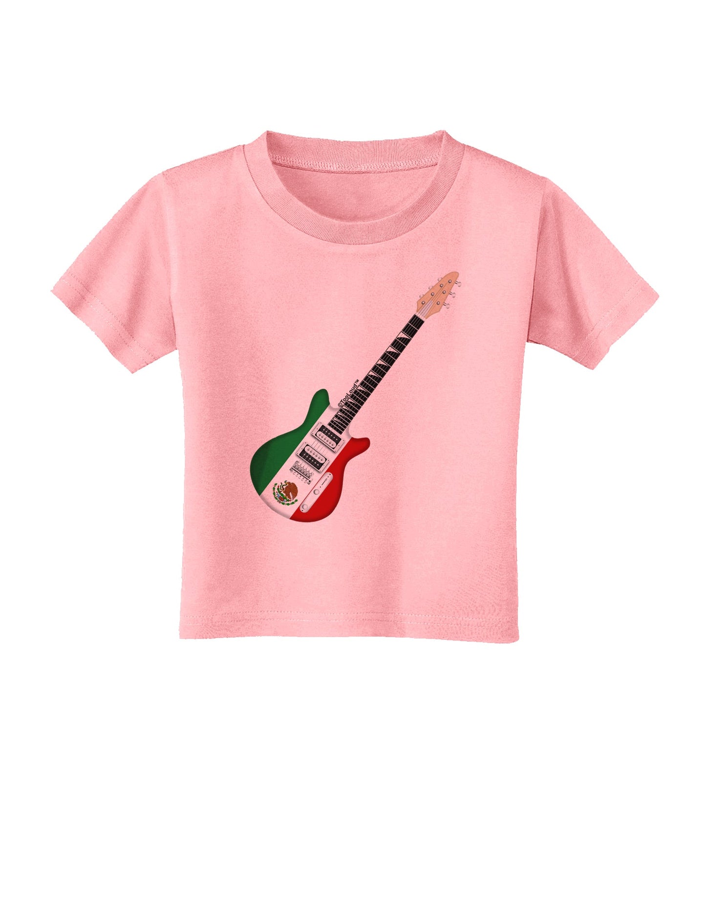 Mexican Flag Guitar Design Toddler T-Shirt by TooLoud-Toddler T-Shirt-TooLoud-Candy-Pink-2T-Davson Sales