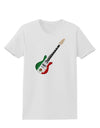 Mexican Flag Guitar Design Womens T-Shirt by TooLoud-Womens T-Shirt-TooLoud-White-X-Small-Davson Sales