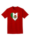 Mexican Flag Heart - Beveled Adult Dark T-Shirt by TooLoud-Mens T-Shirt-TooLoud-Red-Small-Davson Sales