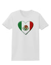 Mexican Flag Heart - Beveled Womens T-Shirt by TooLoud-Womens T-Shirt-TooLoud-White-X-Small-Davson Sales