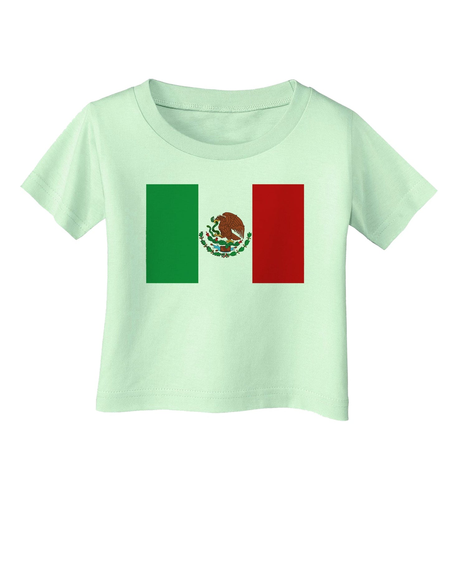 Mexican Flag Infant T-Shirt-Infant T-Shirt-TooLoud-Light-Green-06-Months-Davson Sales
