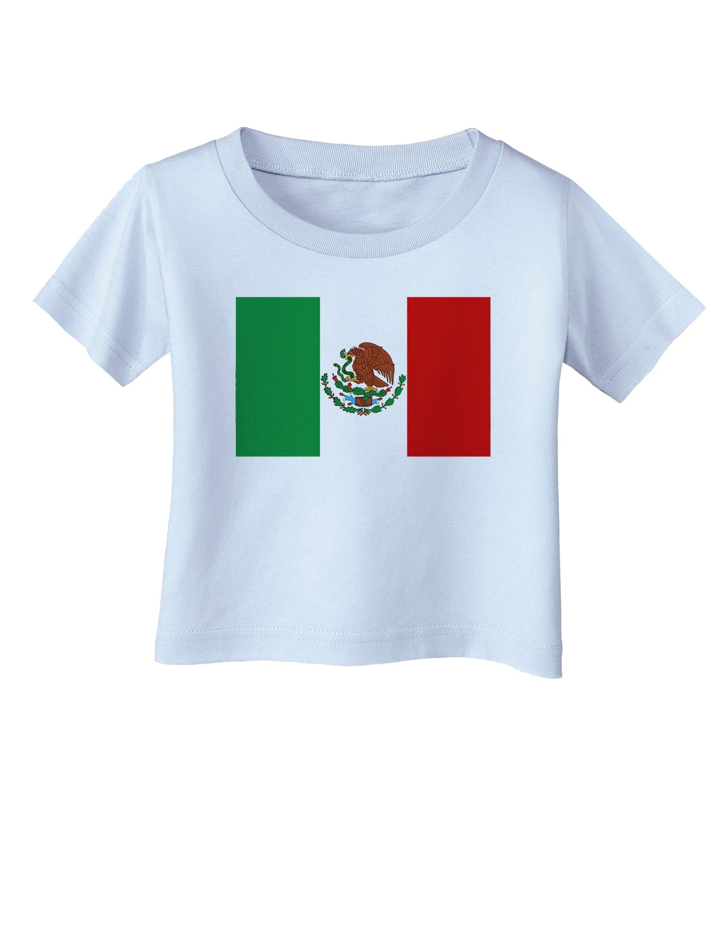 Mexican Flag Infant T-Shirt-Infant T-Shirt-TooLoud-Light-Blue-06-Months-Davson Sales