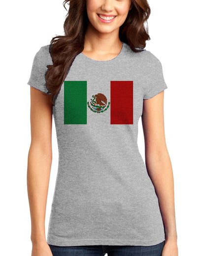 Mexican Flag Juniors T-Shirt-Womens Juniors T-Shirt-TooLoud-Heather-Gray-Small-Davson Sales