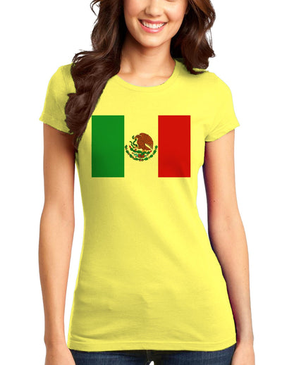 Mexican Flag Juniors T-Shirt-Womens Juniors T-Shirt-TooLoud-Yellow-Small-Davson Sales