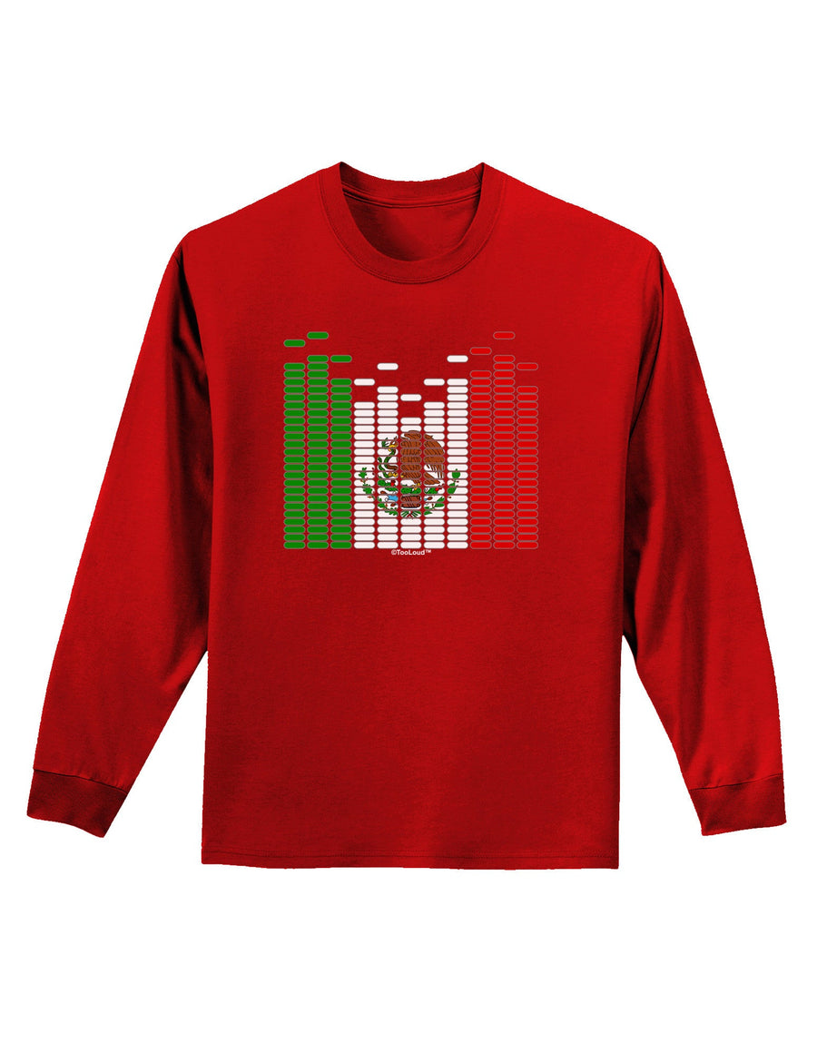 Mexican Flag Levels - Cinco De Mayo Adult Long Sleeve Dark T-Shirt-TooLoud-Black-Small-Davson Sales