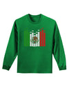 Mexican Flag Levels - Cinco De Mayo Adult Long Sleeve Dark T-Shirt-TooLoud-Kelly-Green-Small-Davson Sales