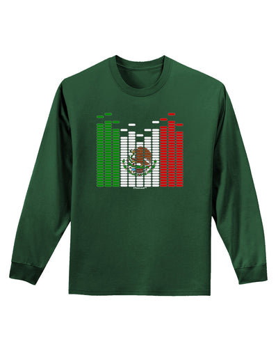 Mexican Flag Levels - Cinco De Mayo Adult Long Sleeve Dark T-Shirt-TooLoud-Dark-Green-Small-Davson Sales