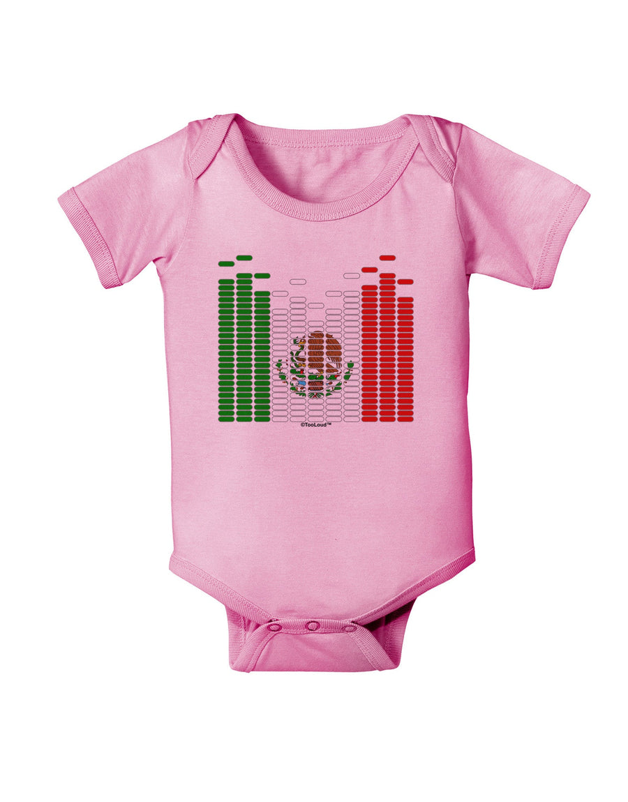 Mexican Flag Levels - Cinco De Mayo Baby Romper Bodysuit-Baby Romper-TooLoud-White-06-Months-Davson Sales