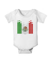 Mexican Flag Levels - Cinco De Mayo Baby Romper Bodysuit-Baby Romper-TooLoud-White-06-Months-Davson Sales