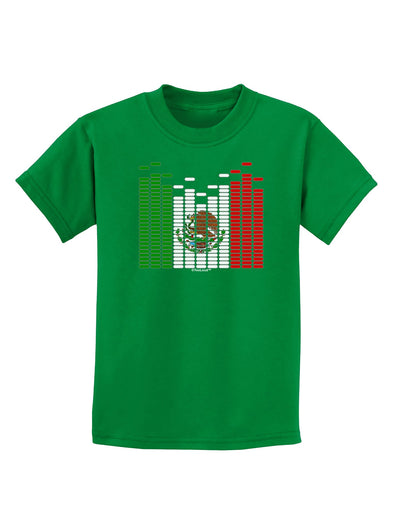 Mexican Flag Levels - Cinco De Mayo Childrens Dark T-Shirt-Childrens T-Shirt-TooLoud-Kelly-Green-X-Small-Davson Sales