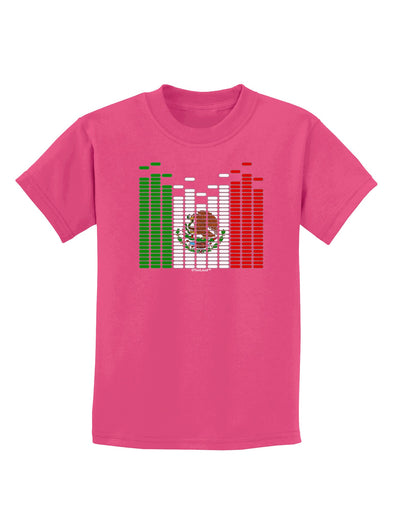 Mexican Flag Levels - Cinco De Mayo Childrens Dark T-Shirt-Childrens T-Shirt-TooLoud-Sangria-X-Small-Davson Sales