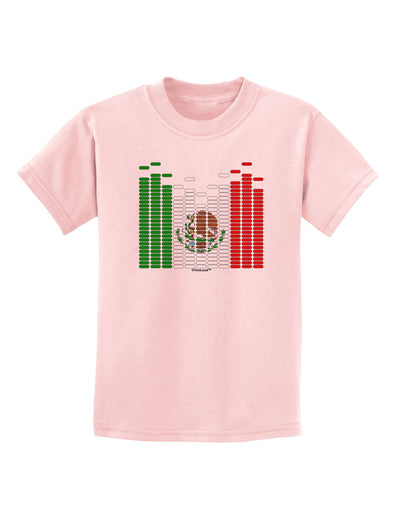 Mexican Flag Levels - Cinco De Mayo Childrens T-Shirt-Childrens T-Shirt-TooLoud-PalePink-X-Small-Davson Sales