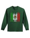 Mexican Flag Levels - Cinco De Mayo Text Adult Long Sleeve Dark T-Shirt-TooLoud-Dark-Green-Small-Davson Sales