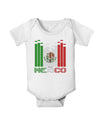 Mexican Flag Levels - Cinco De Mayo Text Baby Romper Bodysuit-Baby Romper-TooLoud-White-06-Months-Davson Sales