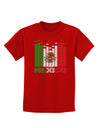 Mexican Flag Levels - Cinco De Mayo Text Childrens Dark T-Shirt-Childrens T-Shirt-TooLoud-Red-X-Small-Davson Sales