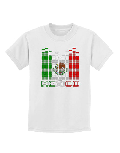 Mexican Flag Levels - Cinco De Mayo Text Childrens T-Shirt-Childrens T-Shirt-TooLoud-White-X-Small-Davson Sales